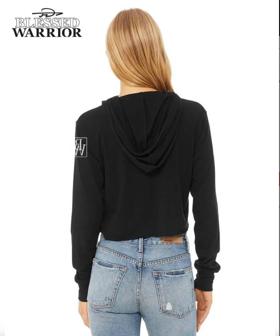 Bella + Canvas Ladies' Cropped Fleece Hoodie (Embroidered)