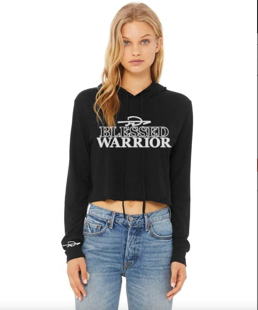 Bella + Canvas Ladies' Cropped Fleece Hoodie (Embroidered)