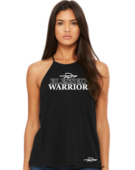 Women's High Neck Tank TopSizes small through 2X, this 4.5oz  100% combed ring spun fine USA cotton. Available in black and white.  raw serge shirttail bottom hem side seam construction
